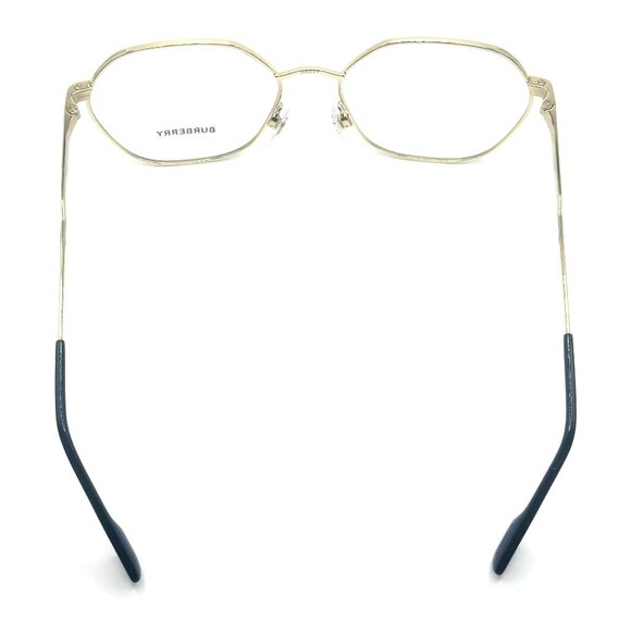NEW BURBERRY B 1350 1109 Gold Women Eyeglasses 56mm 17 140 - Picture 6 of 10